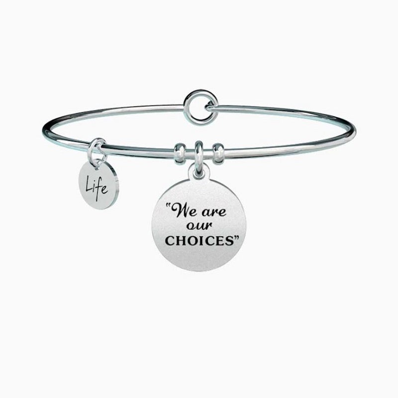 Bracciale da donna in acciaio ciondolo We are... Kidult 731301