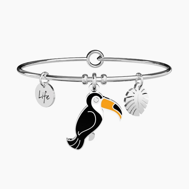 Women's steel bracelet with Toucan pendant... Kidult 731315