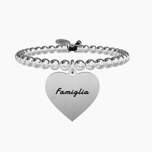 Carica l&#39;immagine nel visualizzatore di Gallery, Bracciale da donna elastico con sfere e ciondolo cuore Kidult 731327
