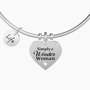 Bracciale da donna in acciaio ciondolo Cuore Kidult 731333