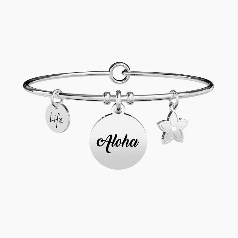 Bracciale da donna in acciaio ciondolo Aloha Kidult 731362
