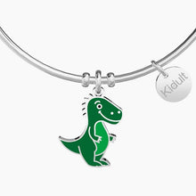 Carica l&#39;immagine nel visualizzatore di Gallery, Bracciale da donna in acciaio ciondolo Dinosauro Kidult 731364
