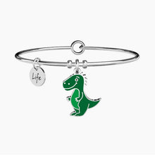 Carica l&#39;immagine nel visualizzatore di Gallery, Bracciale da donna in acciaio ciondolo Dinosauro Kidult 731364
