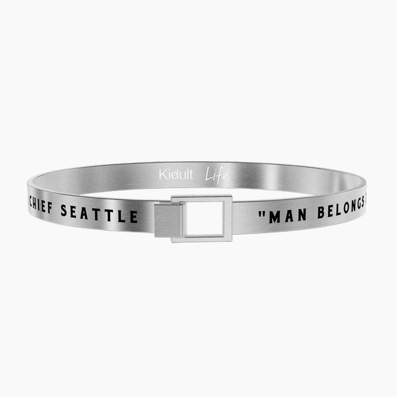 Men's Steel Bracelet Man belongs to the Earth… Kidult 731390