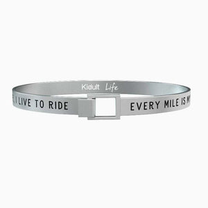 Pulsera de acero para hombre Cada milla es mi destino… Kidult 731394