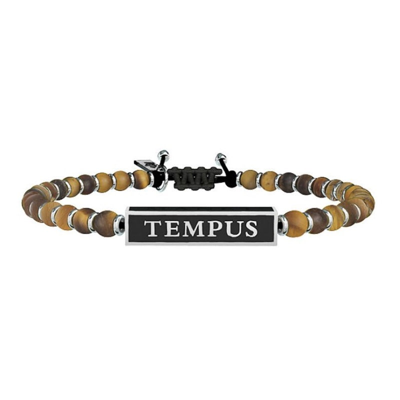 Pulsera Hombre Tempus Fugit Amor Manet Kidult Acero 731400