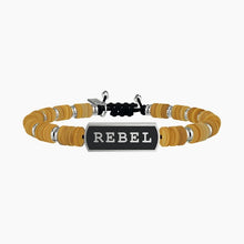 Cargar imagen en el visor de la galería, Pulsera de hombre Rebel Kidult 731405 en acero y madera

