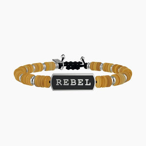 Pulsera de hombre Rebel Kidult 731405 en acero y madera