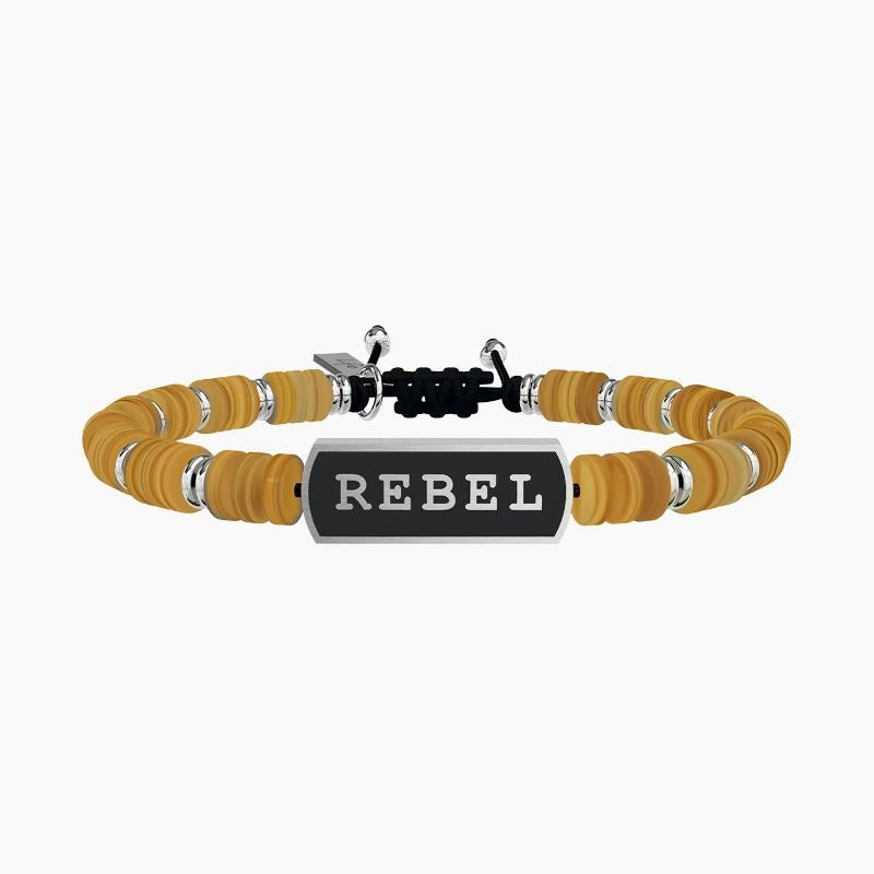 Pulsera de hombre Rebel Kidult 731405 en acero y madera