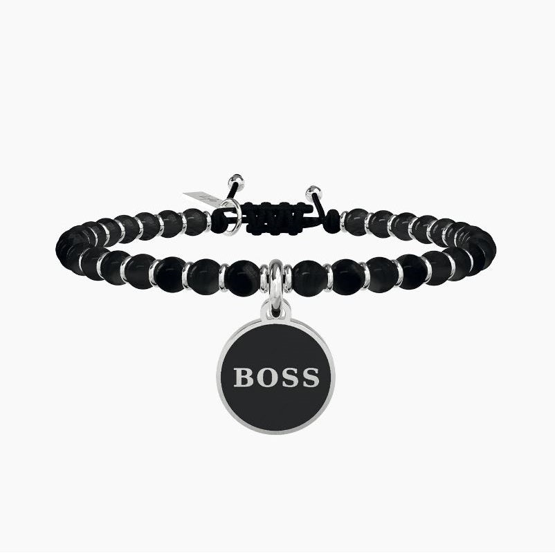 Bracciale Da Uomo In Acciaio E Onice Boss Kidult 731410