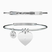 Load image into Gallery viewer, Women&#39;s steel bracelet with heart pendant #THELIFEHUGGERS Kidult 731453
