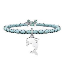 Carica l&#39;immagine nel visualizzatore di Gallery, Bracciale da donna in pelle e ciondolo Delfino Kidult 731458
