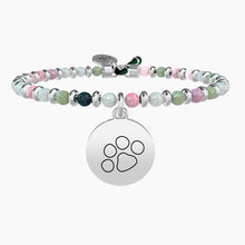 Carica l&#39;immagine nel visualizzatore di Gallery, Bracciale da donna in acciaio con sfere e ciondolo tondo Pet Kidult 731463
