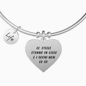 Bracciale da donna in acciaio ciondolo cuore Ridere Di Te Kidult 731467