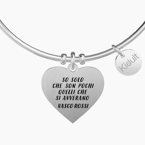 Bracciale da donna in acciaio ciondolo cuore Ridere Di Te Kidult 731467