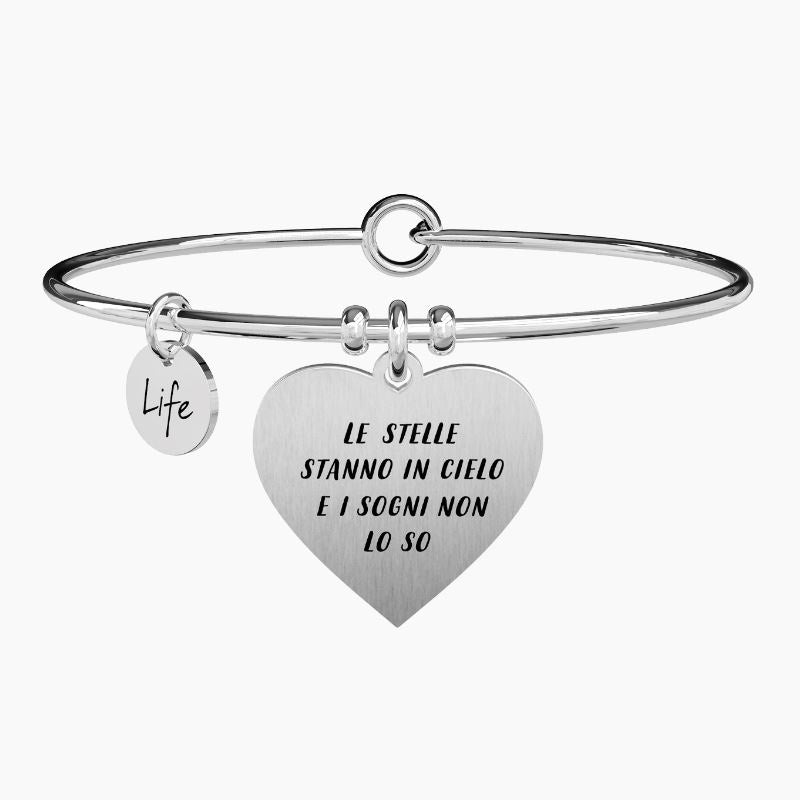 Bracciale da donna in acciaio ciondolo cuore Ridere Di Te Kidult 731467