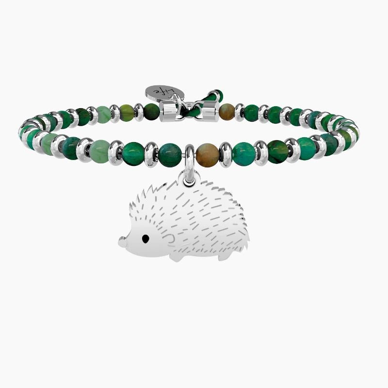 Bracciale da donna in acciaio con sfere e ciondolo Riccio Kidult 731542