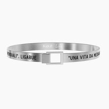 Cargar imagen en el visor de la galería, Pulsera rígida de acero para hombre Una vida de centrocampista Kidult 731557

