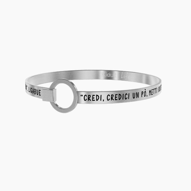 Bracciale rigido da donna in acciaio Ho perso le parole Kidult 731560