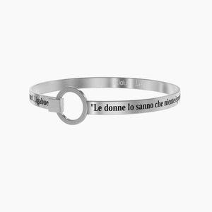 Bracciale rigido da donna in acciaio Le donne lo sanno... Kidult 731565