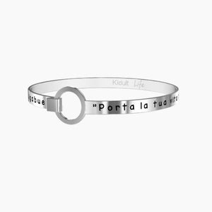 Bracciale rigido da donna in acciaio Questa è la mia vita Kidult 731567