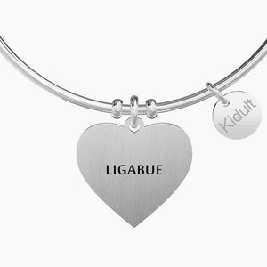 Bracciale da donna in acciaio ciondolo cuore Kidult 731569