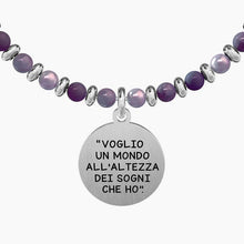 Carica l&#39;immagine nel visualizzatore di Gallery, Bracciale da donna in acciaio con sfere e ciondolo tondo Kidult 731578
