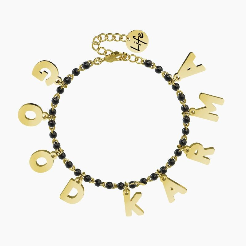 Bracciale da donna in acciaio con ciondoli Good Karma Kidult 731588