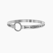 Carica l&#39;immagine nel visualizzatore di Gallery, Bracciale rigido da donna in acciaio Non fare caso a me... Kidult 731598
