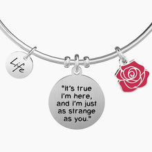 Carica l&#39;immagine nel visualizzatore di Gallery, Bracciale da donna in acciaio con ciondoli It&#39;s true I&#39;m here... Kidult 731601
