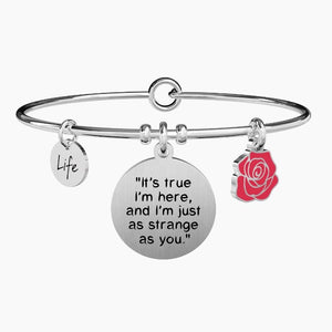 Bracciale da donna in acciaio con ciondoli It's true I'm here... Kidult 731601