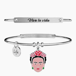 Bracciale da donna in acciaio con ciondolo Viva la vida Kidult 731603