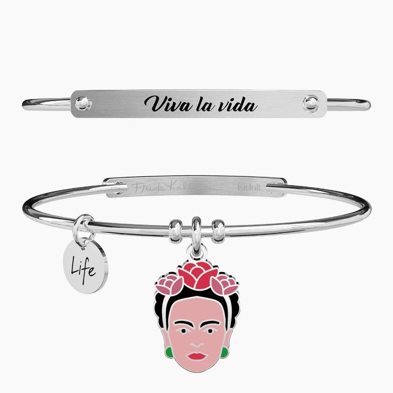 Bracciale da donna in acciaio con ciondolo Viva la vida Kidult 731603