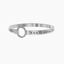 Carica l&#39;immagine nel visualizzatore di Gallery, Bracciale rigido da donna in acciaio You&#39;ll never find rainbows... Kidult 731605
