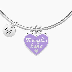 Bracciale da donna in acciaio con ciondolo cuore Kidult 731609