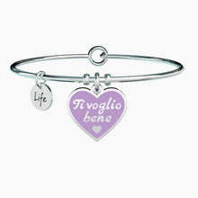 Carica l&#39;immagine nel visualizzatore di Gallery, Bracciale da donna in acciaio con ciondolo cuore Kidult 731609

