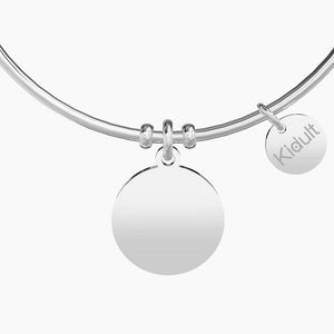 Bracciale da donna in acciaio con ciondolo tondo Smile everyday Kidult 731612