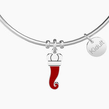 Load image into Gallery viewer, Kidult 731623 women&#39;s steel bracelet with croissant pendant
