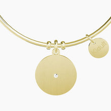 Carica l&#39;immagine nel visualizzatore di Gallery, Bracciale da donna in acciaio oro giallo con ciondolo tondo Vita Kidult 731640

