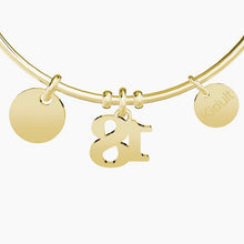 Carica l&#39;immagine nel visualizzatore di Gallery, Bracciale da donna in acciaio oro giallo con ciondoli 18° Kidult 731664
