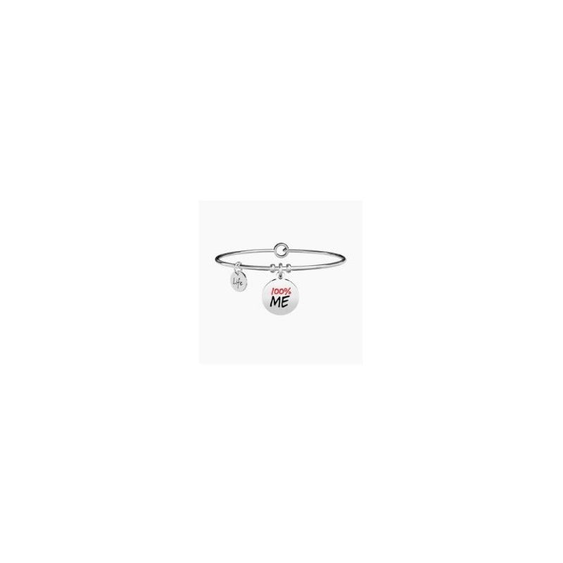 Women's steel bracelet with round pendant 100% ME Kidult 731689