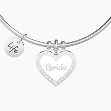 Carica l&#39;immagine nel visualizzatore di Gallery, Bracciale da donna in acciaio con ciondolo cuore BRIDE Kidult 731693
