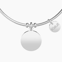 Carica l&#39;immagine nel visualizzatore di Gallery, Bracciale da donna in acciaio con ciondolo tondo GIRL POWER Kidult 731702
