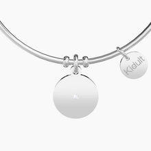 Carica l&#39;immagine nel visualizzatore di Gallery, Bracciale da donna in acciaio con ciondolo tondo Yin e Yang Kidult 731703
