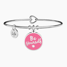 Carica l&#39;immagine nel visualizzatore di Gallery, Bracciale da donna in acciaio con ciondolo tondo Be yourself Kidult 731709
