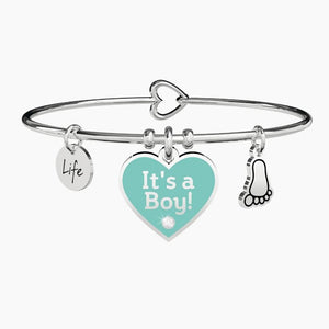 Bracciale da donna in acciaio con ciondolo cuore IT'S A BOY Kidult 731711