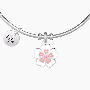 Bracciale da donna in acciaio con ciondolo fiore di ciliegio Kidult 731744