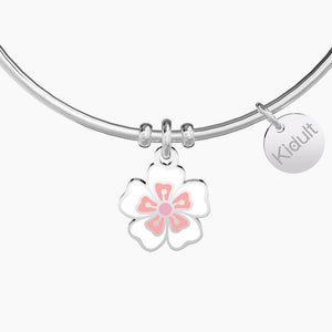 Bracciale da donna in acciaio con ciondolo fiore di ciliegio Kidult 731744