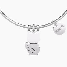 Carica l&#39;immagine nel visualizzatore di Gallery, Bracciale da donna in acciaio con ciondolo Gatto Kidult 731757
