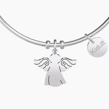 Load image into Gallery viewer, Women&#39;s steel bracelet with Angel pendant Kidult 731760
